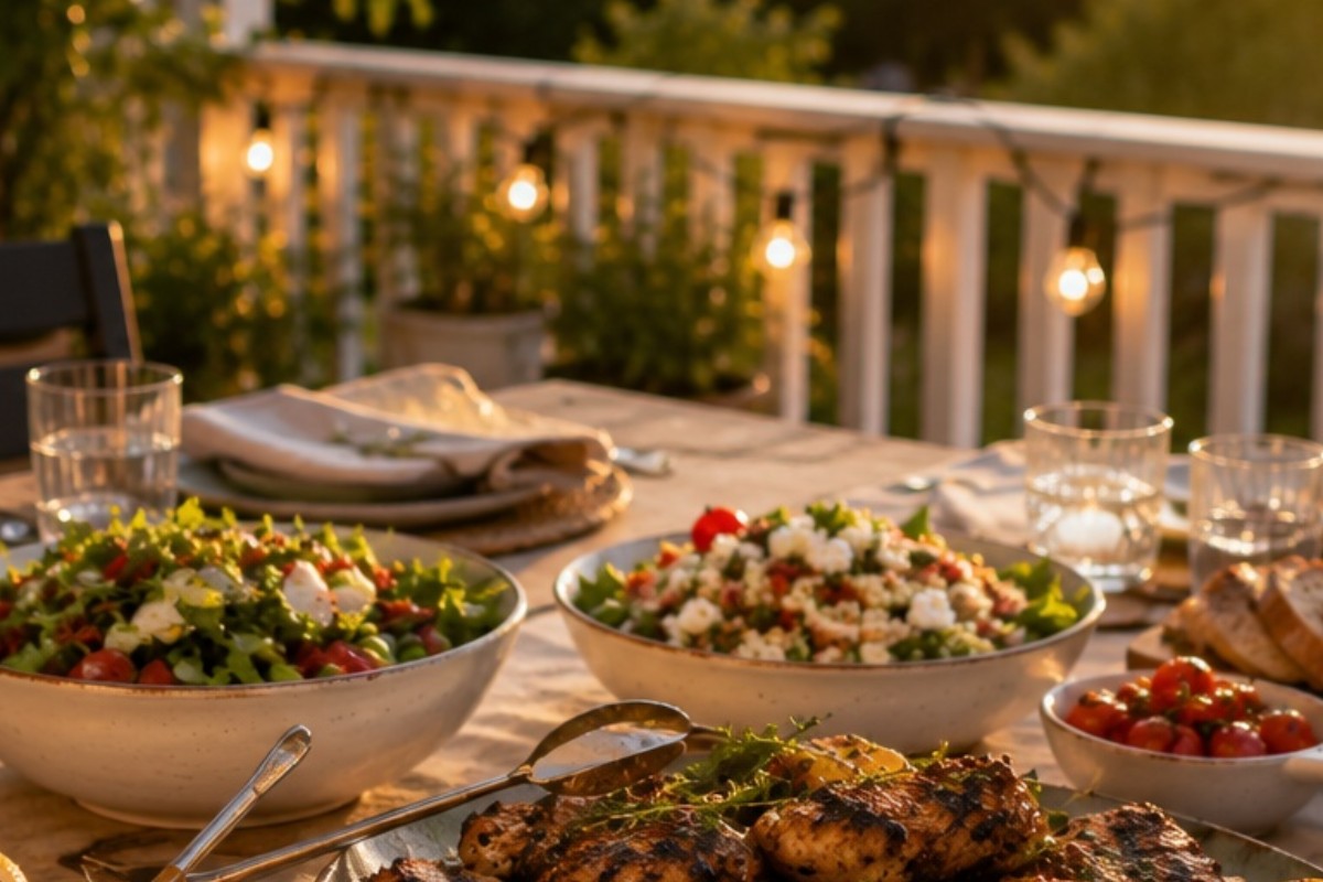 Somriga middagar med grill och säsongens grönsaker
